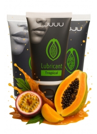 Набор из 3 съедобных лубрикантов JUJU со вкусом тропических фруктов - JuJu - купить с доставкой в Благовещенске
