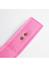 Черно-розовый ошейник с золотистой фурнитурой - Crazy Handmade - купить с доставкой в Благовещенске