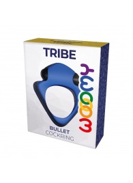 Синее эрекционное кольцо Wooomy Tribeс с вибрацией - Adrien Lastic - в Благовещенске купить с доставкой