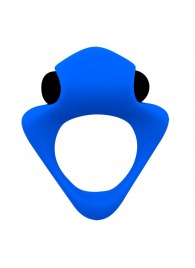 Синее эрекционное кольцо Wooomy Tribeс с вибрацией - Adrien Lastic - в Благовещенске купить с доставкой