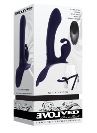 Женский страпон с вибрацией Giving Vibes - Evolved - купить с доставкой в Благовещенске