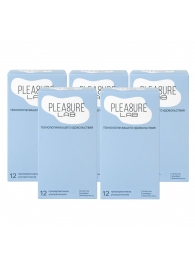 Набор из 5 упаковок ультратонких презервативов Pleasure Lab (по 12 шт.) - Pleasure Lab - купить с доставкой в Благовещенске