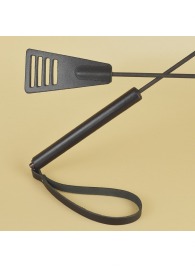 Черный кожаный стек «Сириус» - 60 см. - Sitabella - купить с доставкой в Благовещенске