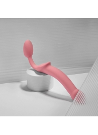 Розовый безремневой страпон Strap-on-me Semi-Realistic Bendable Strap-On size S - Strap-on-me - купить с доставкой в Благовещенске