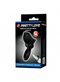 Черное эрекционное кольцо с вибрацией Adrien - Baile - в Благовещенске купить с доставкой