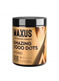 Точечные презервативы MAXUS 2000 Amazing Dots с железным кейсом - 12 шт. - Maxus - купить с доставкой в Благовещенске