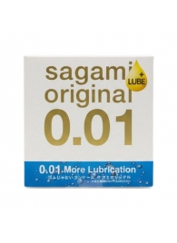 Увлажнённый презерватив Sagami Original 0.01 Extra Lub - 1 шт. - Sagami - купить с доставкой в Благовещенске