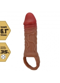 Реалистичная насадка на член Peirre - 15,5 см. - Baile - в Благовещенске купить с доставкой