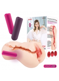 Мастурбатор-вагина с вибрацией Jenny Onahole edition 005 - KOKOS - в Благовещенске купить с доставкой
