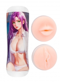 Двусторонний мастурбатор аниме - ротик и вагина - Tokyo Style - в Благовещенске купить с доставкой