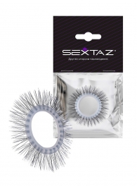 Круглое эрекционное кольцо с «ресничками» - Sextaz - в Благовещенске купить с доставкой