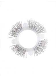 Эластичное кольцо с «ресничками» и 4 шариками - Sextaz - в Благовещенске купить с доставкой