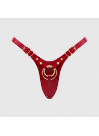 Красный пояс для фиксации насадок Strap-On-Me Leatherette Harness Fabulous - Strap-on-me - купить с доставкой в Благовещенске