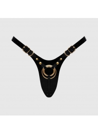 Черный пояс для фиксации насадок Strap-On-Me Leatherette Harness Fabulous - Strap-on-me - купить с доставкой в Благовещенске