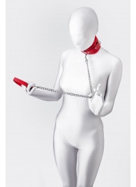 Красный ошейник с подкладкой из меха - ToyFa - купить с доставкой в Благовещенске