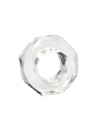 Прозрачное эрекционное кольцо в форме гайки - Sex Expert - в Благовещенске купить с доставкой