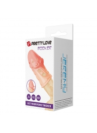 Телесная насадка на пенис Booker - 8 см. - Baile - в Благовещенске купить с доставкой