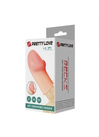 Телесная насадка на пенис Huel - 9 см. - Baile - в Благовещенске купить с доставкой