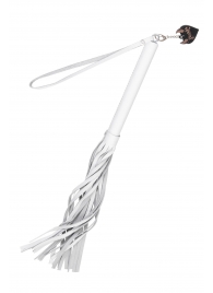 Белая кожаная плеть - 50 см. - Pecado - купить с доставкой в Благовещенске