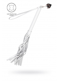 Белая кожаная плеть - 50 см. - Pecado - купить с доставкой в Благовещенске