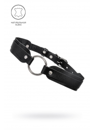 Черный кожаный чокер-ошейник со скруглёнными углами - Pecado - купить с доставкой в Благовещенске