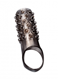 Дымчатая насадка на пенис с выпуклостями - 12 см. - Sex Expert - в Благовещенске купить с доставкой