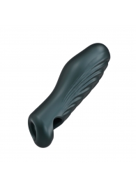 Серая силиконовая насадка на пенис с подхватом Manwan Ryzer - Manwan - в Благовещенске купить с доставкой