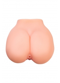 Реалистичный мастурбатор в форме попки с 2 любовными входами - No Name - в Благовещенске купить с доставкой