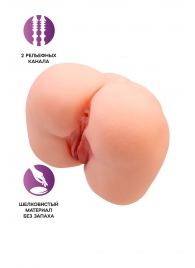 Реалистичный мастурбатор-попка с 2 любовными входами - No Name - в Благовещенске купить с доставкой