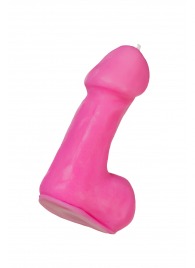 Розовая свеча в форме пениса - 47 гр. - Pecado - купить с доставкой в Благовещенске