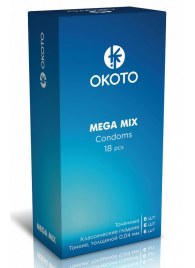 Презервативы OKOTO Mega Mix - 18 шт. - Sitabella - купить с доставкой в Благовещенске