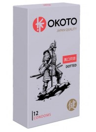 Точечные презервативы OKOTO Dotted - 12 шт. - Sitabella - купить с доставкой в Благовещенске