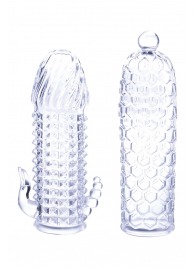 Набор из 2 прозрачных насадок на член Seductive Tickler Sleeves Set - NMC - в Благовещенске купить с доставкой