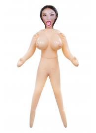 Телесная надувная секс-кукла с пышным бюстом - NMC - в Благовещенске купить с доставкой