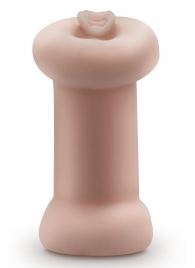 Телесный люминесцентный двусторонний мастурбатор Tasha - Blush Novelties - в Благовещенске купить с доставкой