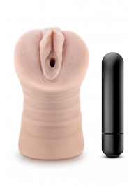 Телесный мастурбатор-вагина Ayumi с вибрацией - Blush Novelties - в Благовещенске купить с доставкой