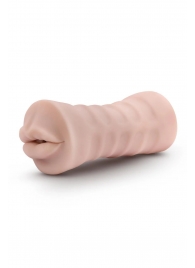 Телесный мастурбатор-ротик Nicole Vibrating Masturbator - Blush Novelties - в Благовещенске купить с доставкой
