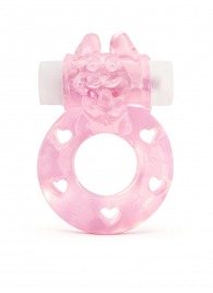 Розовое эрекционное виброкольцо в форме зайчика - 1137 - в Благовещенске купить с доставкой