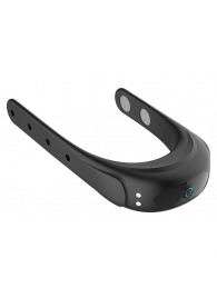 Черное эрекционное виброкольцо на ремешках - Boys of Toys - в Благовещенске купить с доставкой