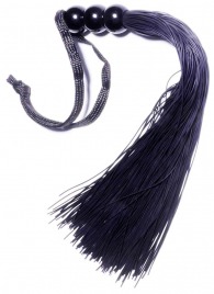 Черная силиконовая плетка - 25,4 см. - Boys of Toys - купить с доставкой в Благовещенске