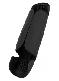 Черный вибромастурбатор с трехточечной стимуляцией Penis Trainer with 3 Point Stimulation - Orion - в Благовещенске купить с доставкой