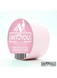 Розовый скотч для фиксации Non-Sticky Bondage Tape - 15 м. - Intoyou - купить с доставкой в Благовещенске
