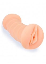 Телесный двусторонний мастурбатор с вибропулей и эрекционными кольцами в комплекте - Sexy Girl - в Благовещенске купить с доставкой