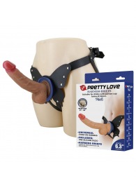 Поясной страпон Wells: трусики в форме бабочки и фаллоимитатор-насадка - Baile - купить с доставкой в Благовещенске