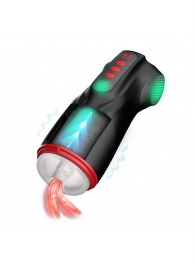 Интерактивный мастурбатор Raven с вакуумом, вибрацией и подсветкой - Shots Media BV - в Благовещенске купить с доставкой