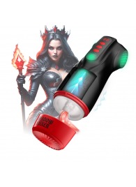 Интерактивный мастурбатор Raven с вакуумом, вибрацией и подсветкой - Shots Media BV - в Благовещенске купить с доставкой