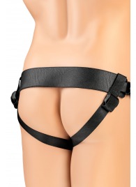 Телесный фаллопротез на черных ремнях Conall - 15 см. - ToyFa - купить с доставкой в Благовещенске