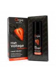 Жидкий вибратор Orgie High Voltage Strawberry - 15 мл. - ORGIE - купить с доставкой в Благовещенске
