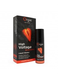 Жидкий вибратор Orgie High Voltage Strawberry - 15 мл. - ORGIE - купить с доставкой в Благовещенске