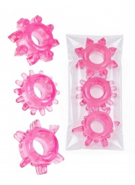 Комплект из трех розовых эрекционных колец - Erowoman-Eroman - в Благовещенске купить с доставкой